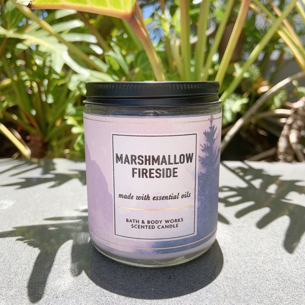 BBW marshmallow Fireside single wick candle